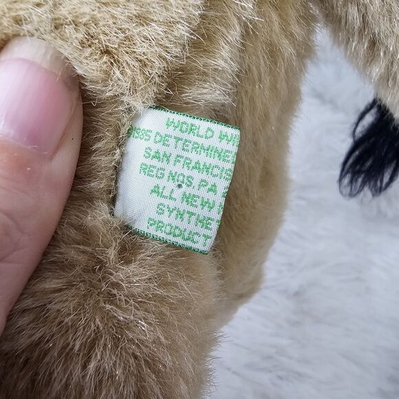 Vintage World Wildlife Fund Lioness 1985 Ear Tag 19" Lion Big Cats Rare - Picture 5 of 11